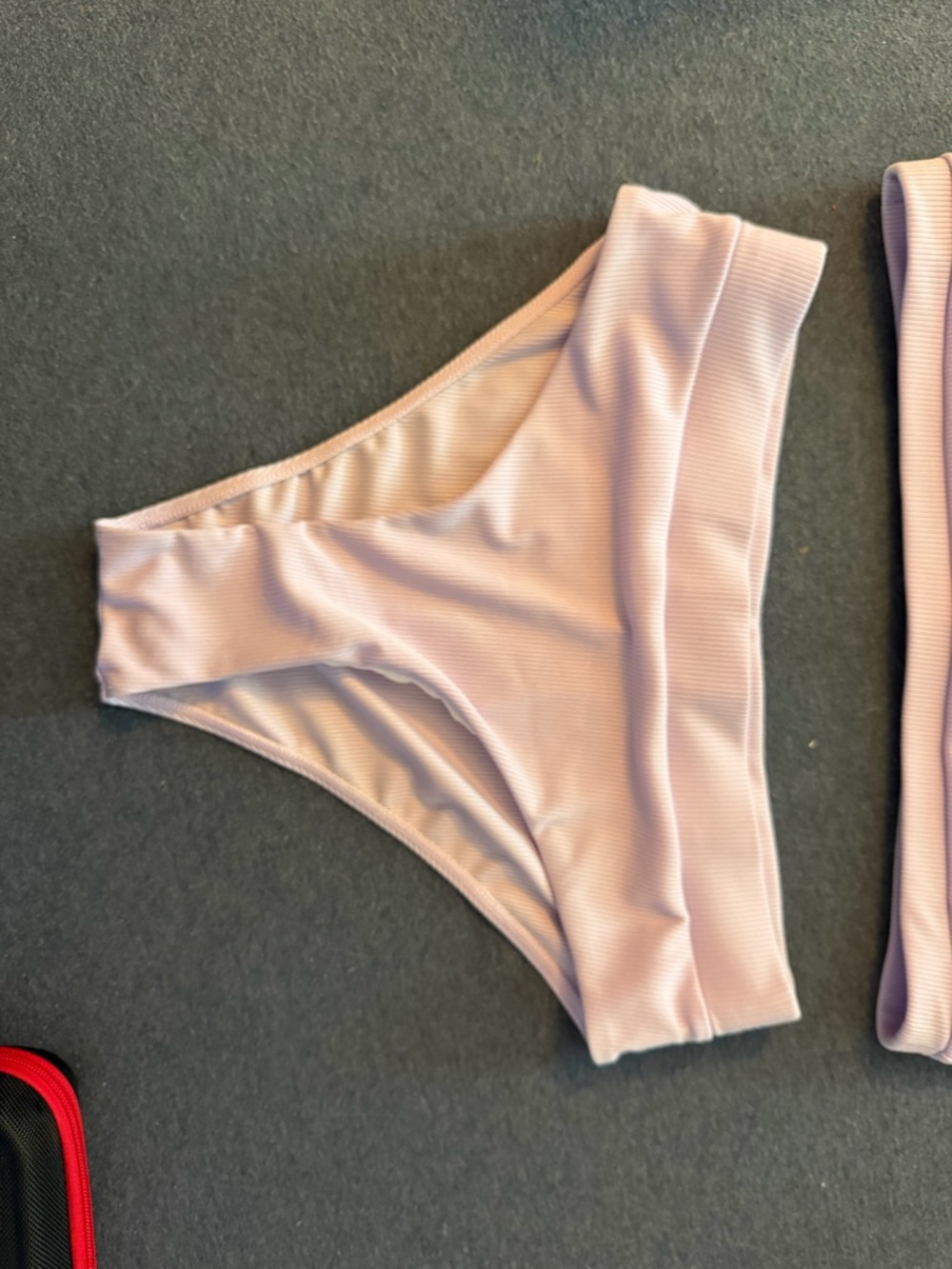 Light purple Ribbed Bikini Set - Picture 4 of 4